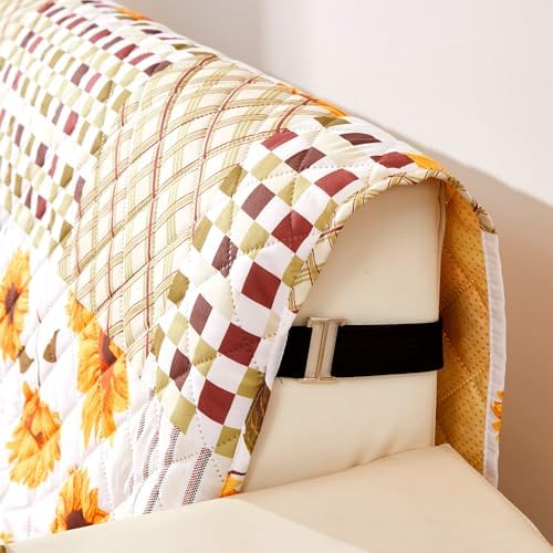 EVENHUG Reversible Floral Sofa Slipcover with Elastic Straps