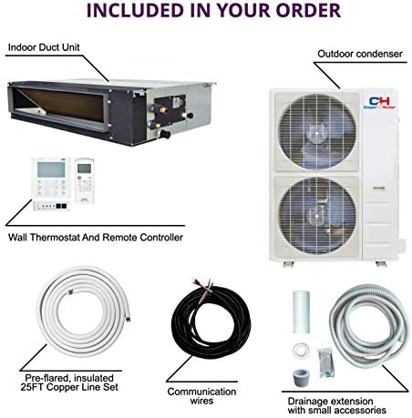 Cooper Hunter 48000 BTU Ducted Mini Split Heat Pump Unit