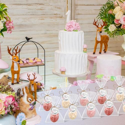 Demissle 20 Pcs Baby Shower Soap Favors Wildflowers Set with Greeting Card