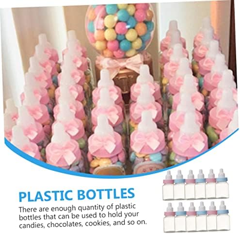 24pcs Transparent Candy Bottles for Gender Reveal Party Favors
