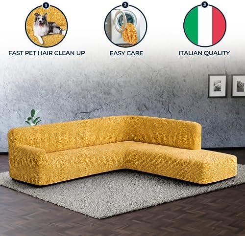 PAULATO BY GAICO Sectional Sofa Cover - Mango Right Facing