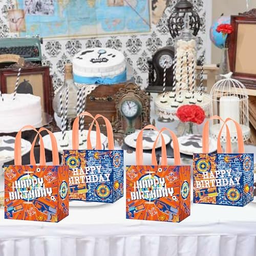 Dart War Party Gift Bags with Handles 12pcs
