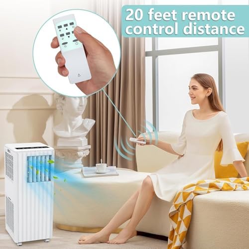 8000 BTU Portable Air Conditioner with Fan and Dehumidifier 1