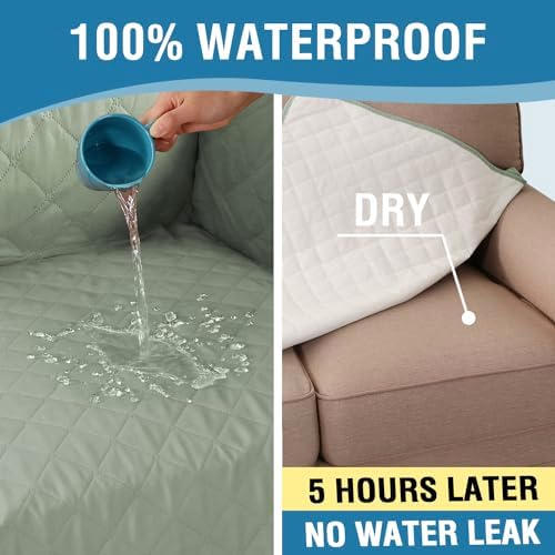 HVERSAILTEX 100 Waterproof L Shape Sofa Cover 2-Piece