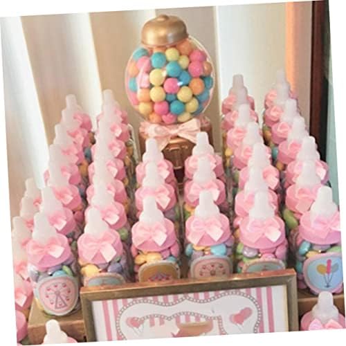 24pcs Transparent Candy Bottles for Gender Reveal Party Favors