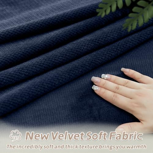 Arfntevss Velvet Sectional Recliner Slipcover Set
