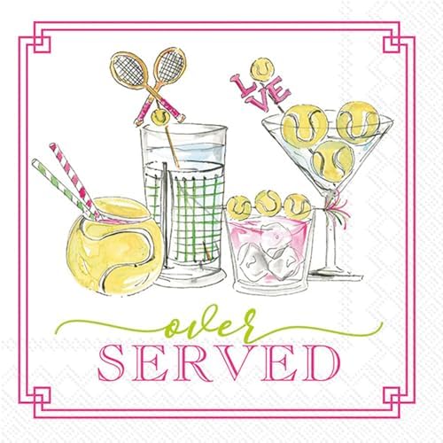 IHR Ideal Home Range Cocktail Napkins 5x5 20-Count Disposable Party Napkin Pack