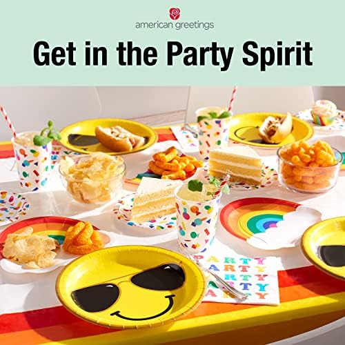 American Greetings Confetti Birthday Plates 36 Count