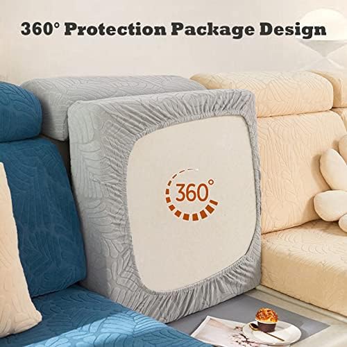 6Pcs Magic Sofa Cover Stretch Light Grey