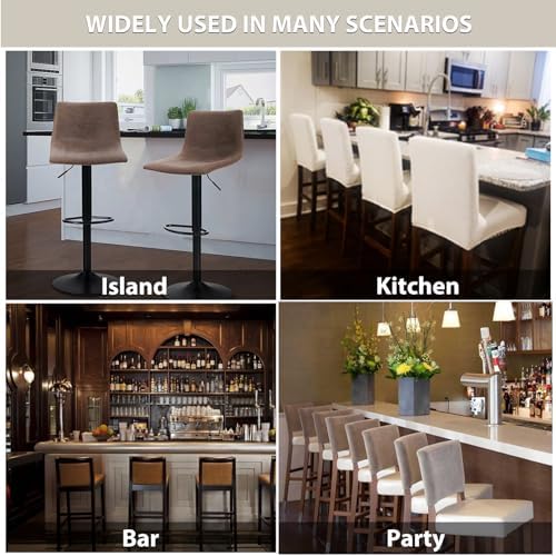 Lellen Bar Stool Covers Jacquard Pattern Slipcovers for Stools and Bar Chairs