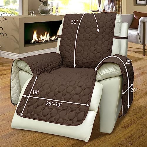 RBSC Home 30 Inch Recliner Slipcover - Waterproof Anti-Slip