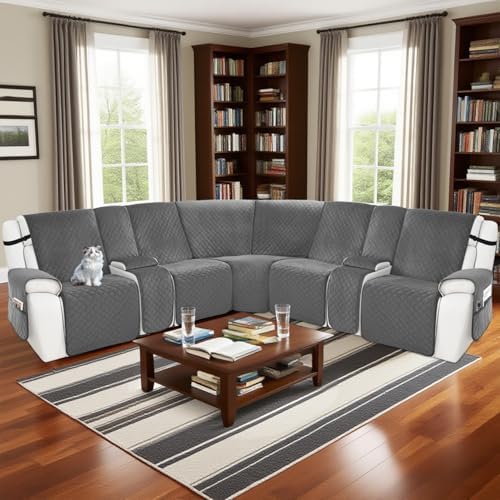 Waterproof Recliner Sectional Couch Cover Set for Dog Furniture