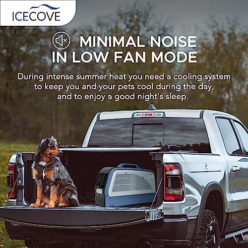 IceCove Portable AC with Solar Panel and Battery 2500BTU