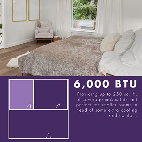 Freonic 6000 BTU Window AC Unit with Remote in White