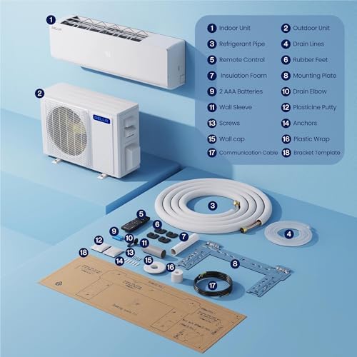 Della 35K BTU 2 Zone Multi-Split AC Heat Pump