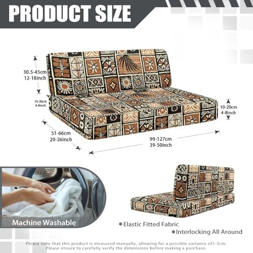Biyejit Vintage Plaid RV Dinette Cushion Covers