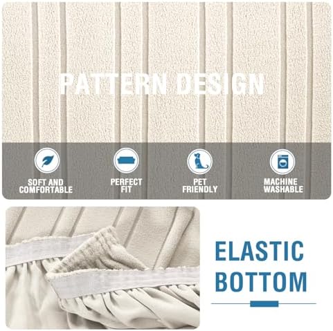 HVERSAILTEX High Stretch Sofa Slipcover with Elastic Bottom