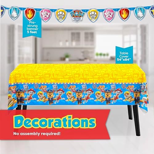 Paw Patrol Birthday Decorations Set for 16 Guests