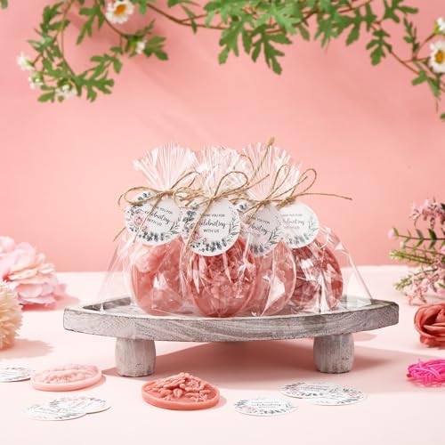 Demissle 20 Pcs Baby Shower Soap Favors Wildflowers Set with Greeting Card