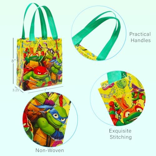Teenage Mutant Ninja Turtles 24 Pack Reusable Tote Bags