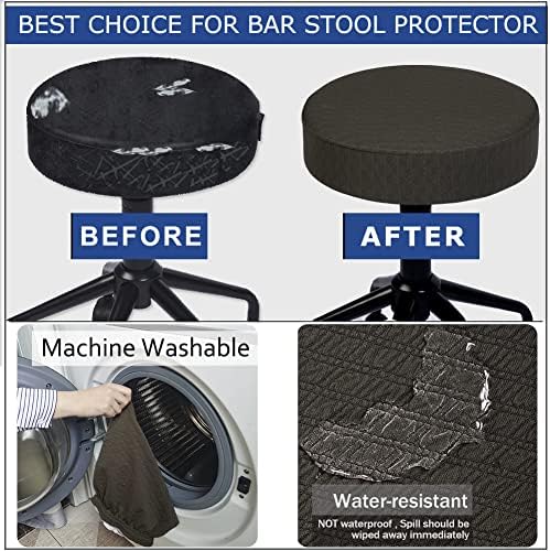 BUYUE 4 Pcs Bar Stool Covers Luxury Fabric