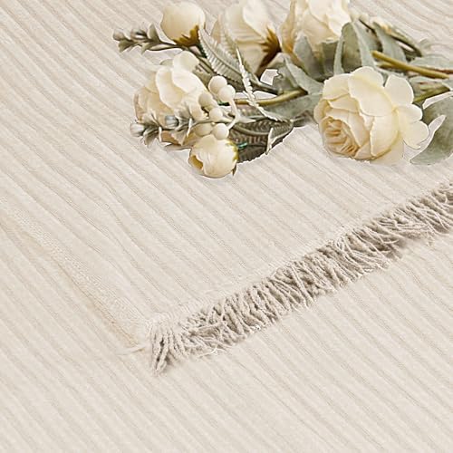 LOMAO Sofa Cover for 3 Cushion Sectional with Tassel Chenille Slipcover