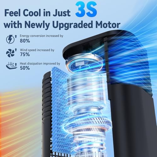 FANCOLE Windowless Portable Air Conditioner with 4 Modes and 3 Speeds