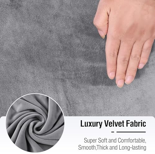 ALIECOM Velvet L Shape Sofa Cover for Pets