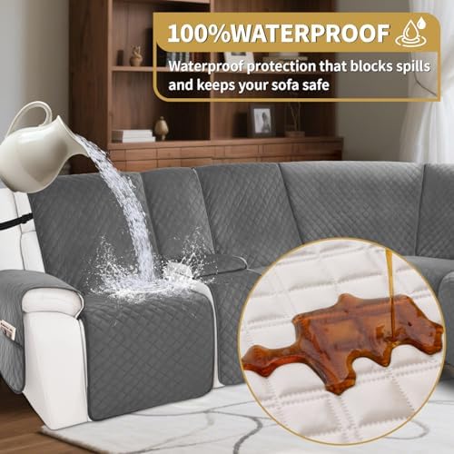 Waterproof Recliner Sectional Couch Cover Set for Dog Furniture