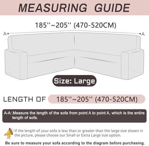 Velvet L Shaped Sectional Sofa Cover for Pets