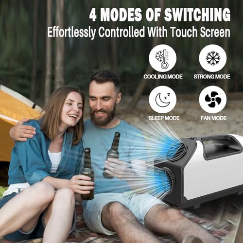 Bailigo 24V DC Portable AC for Camping 2900BTU Quiet 4 Modes
