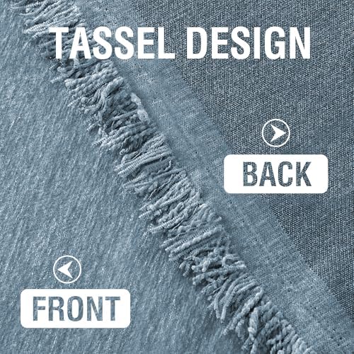 HVERSAILTEX Chenille Sofa Cover for Pets 71x118 Stone Blue
