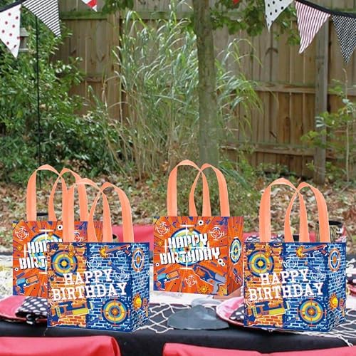 Dart War Party Gift Bags with Handles 12pcs
