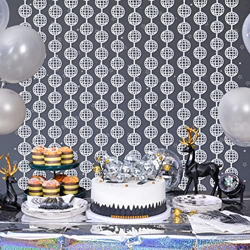 Menstarsi Disco Ball Photo Booth Props 4 Pack