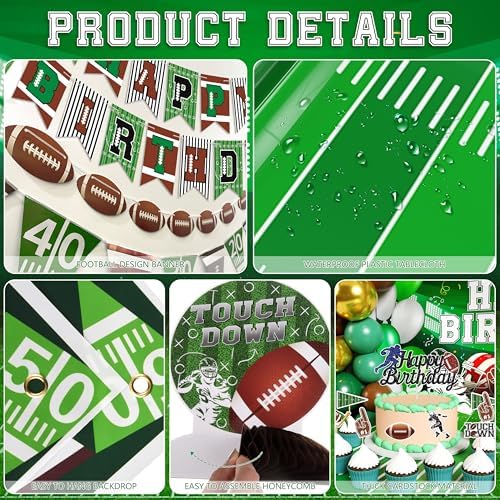 Football Birthday Party Decorations Superbowl Supplies