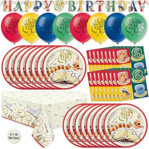Harry Potter Birthday Decorations Set for 16 Guests