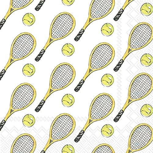IHR Ideal Home Cocktail Napkins 5x5 Tennis 20 Count