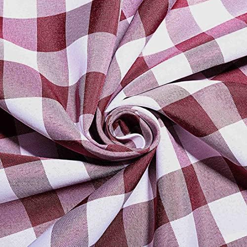 Efavormart 5pcs Buffalo Plaid Chair Sashes Covers