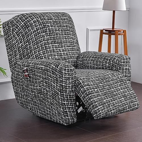 Stretch Recliner Chair Covers 4 Piece Soft Spandex Set