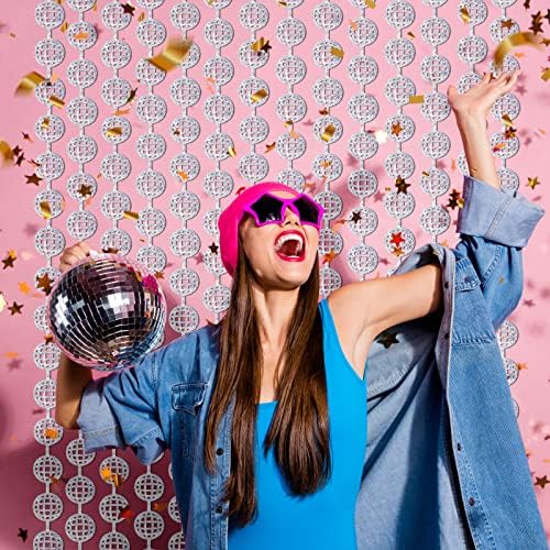 Menstarsi Disco Ball Photo Booth Props 4 Pack
